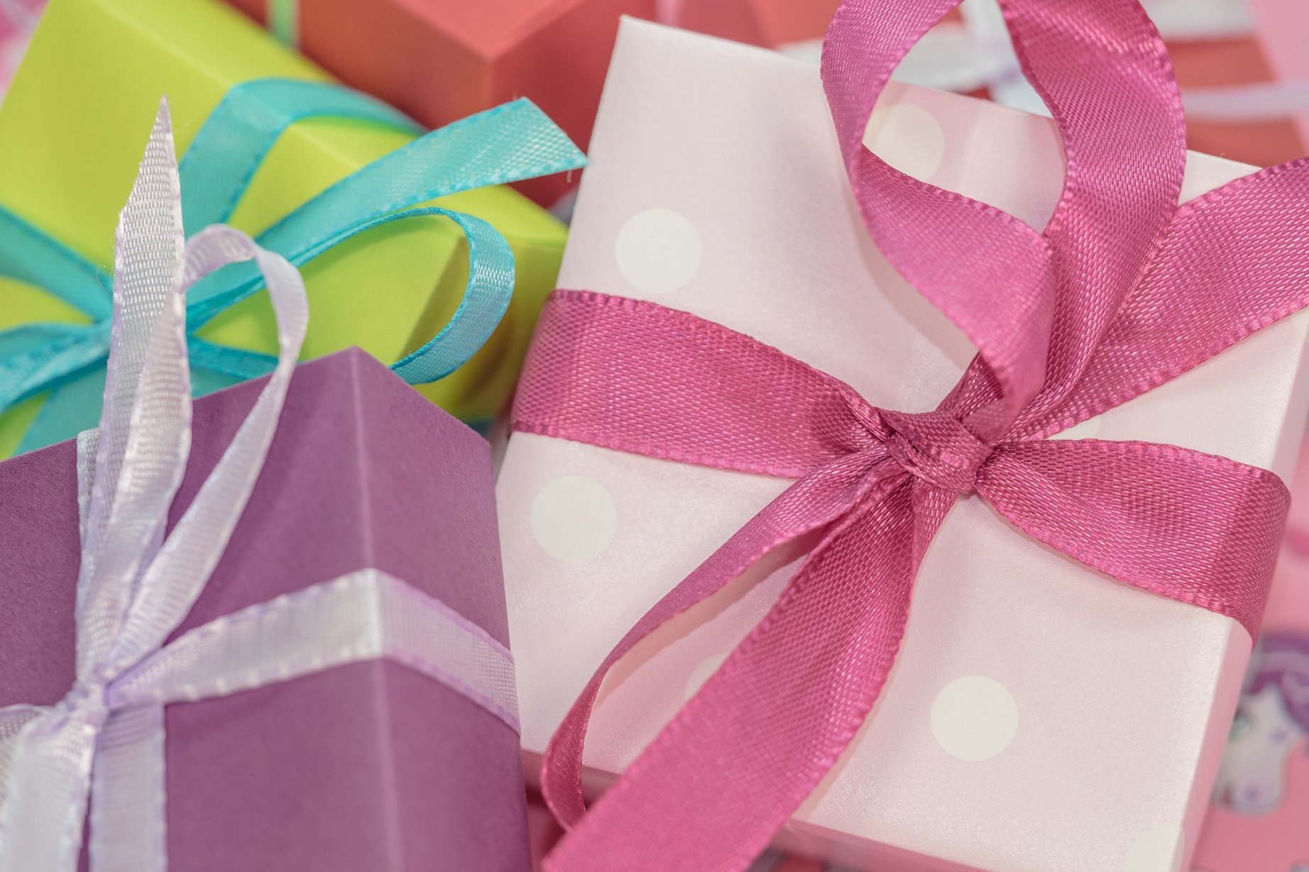 Gift Boxes with Ribbon